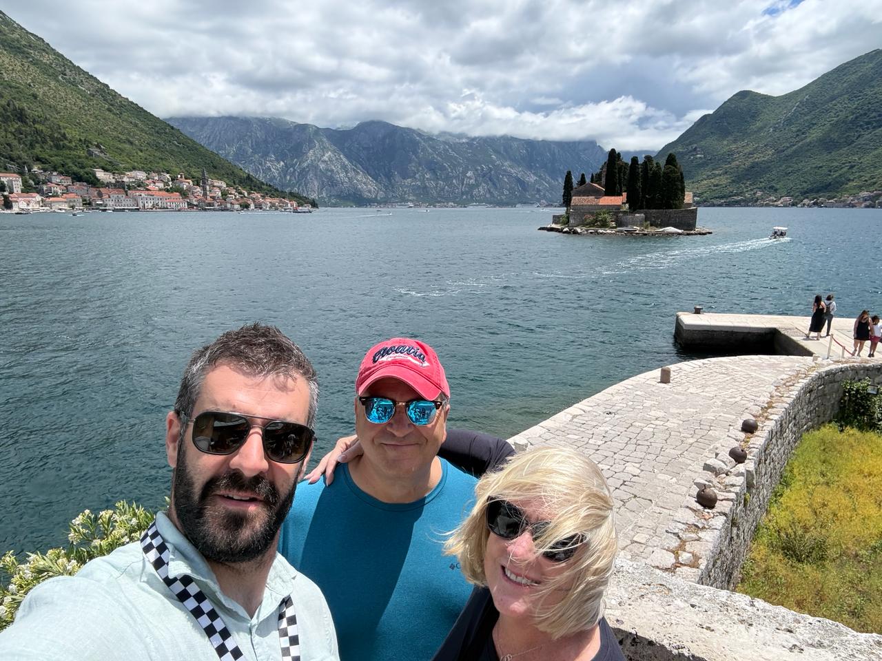 Private tour group exploring the Bay of Kotor